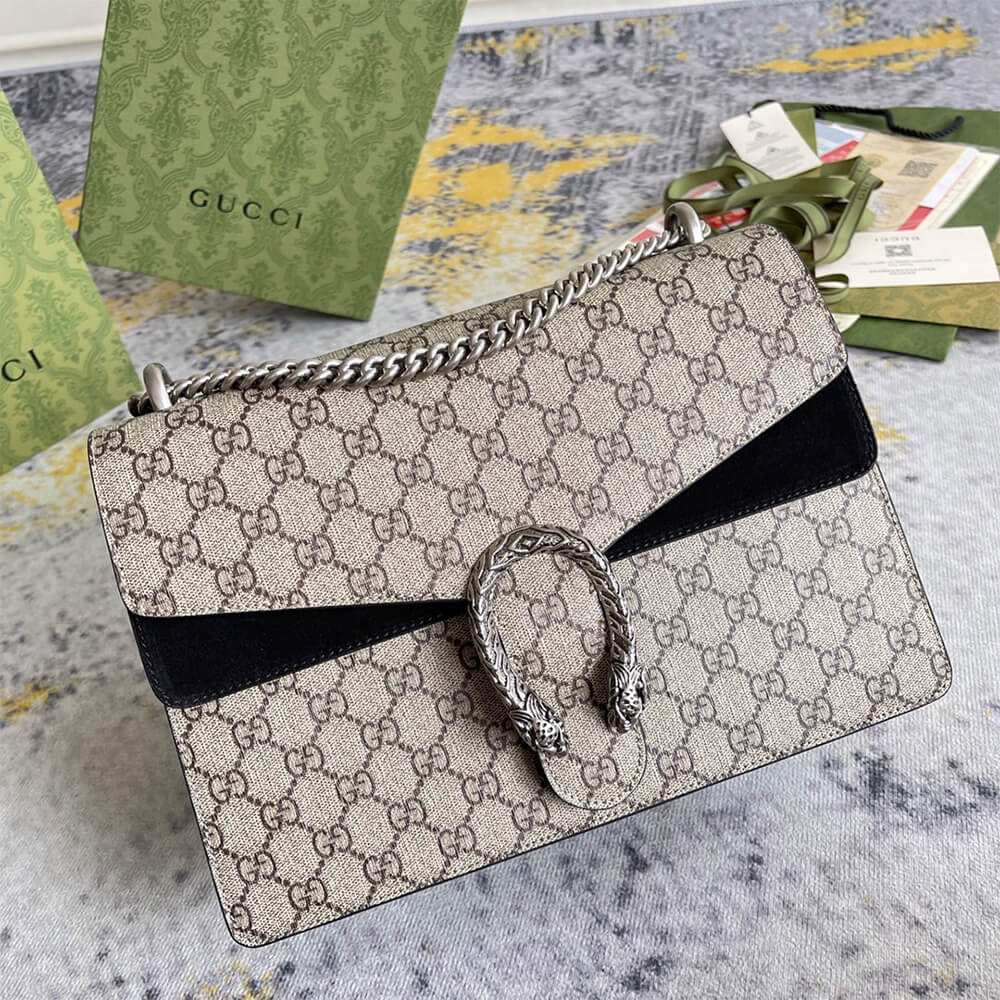 GG Supreme Medium Dionysus Shoulder Bag