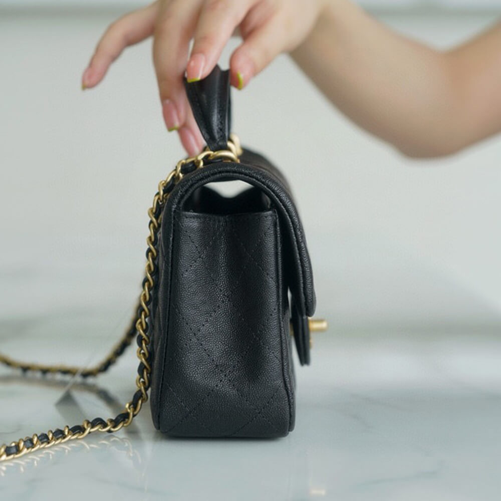 Chanel Mini Flap with Top Handle(HIGH-END GRADE)