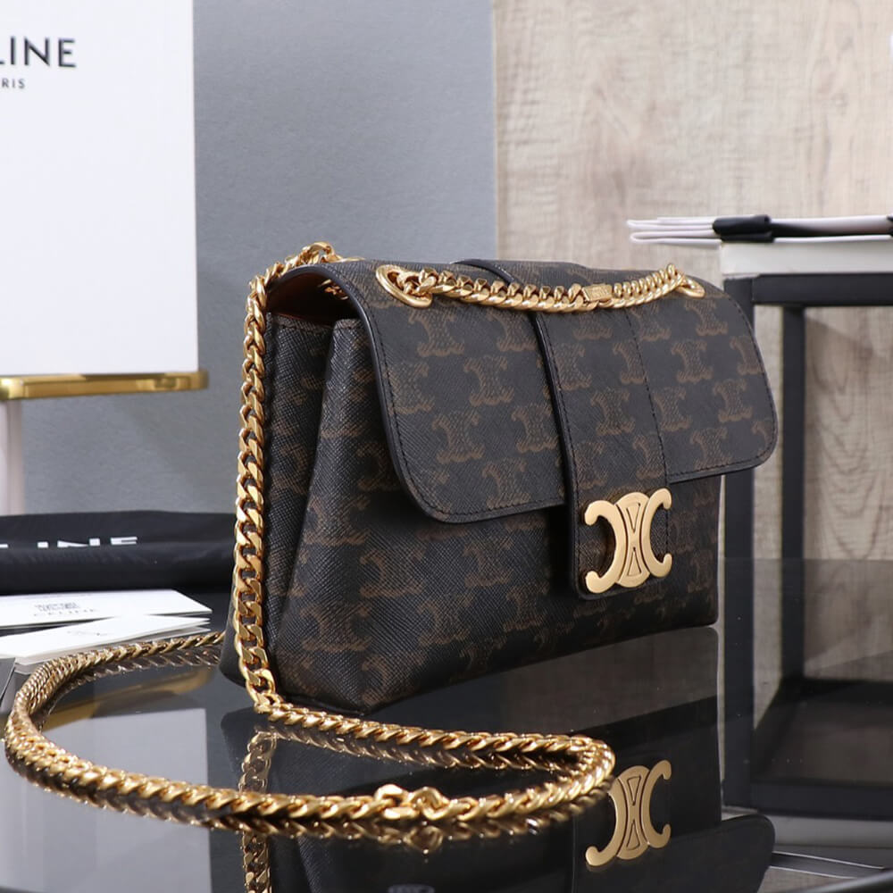 CELINE TEEN CELINE VICTOIRE BAG in Triomphe Canvas