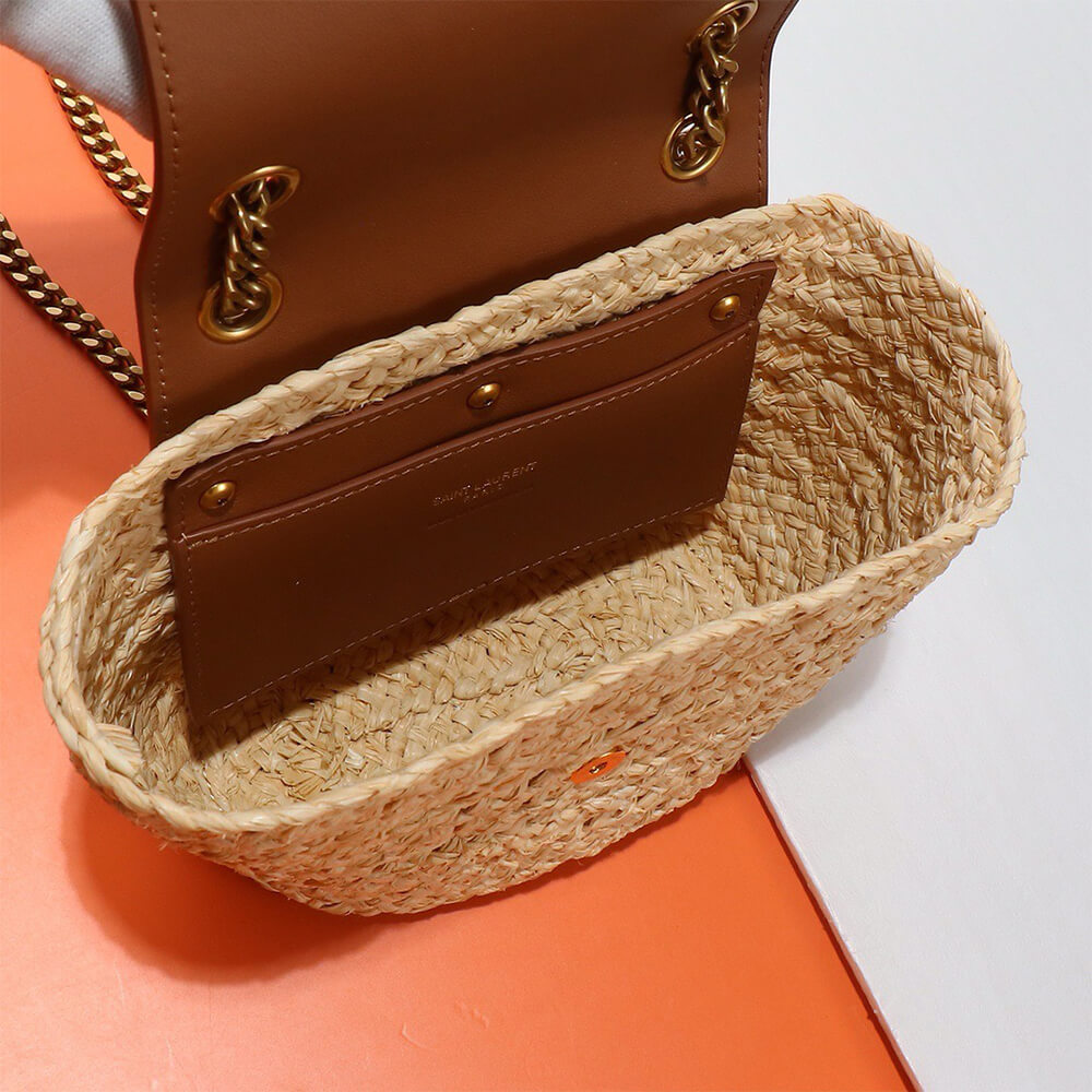 YSL mini Manon in raffia(HIGH-END GRADE)