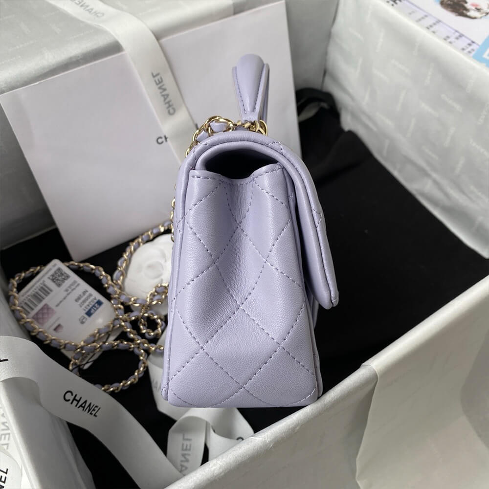CHANEL Mini Classic Handbag With Top Handle