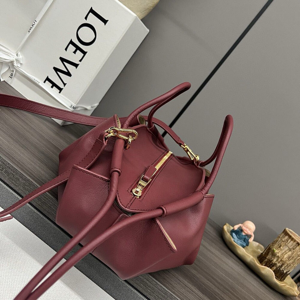 Loewe Small Paseo bag in shiny nappa calfskin(high-end grade)
