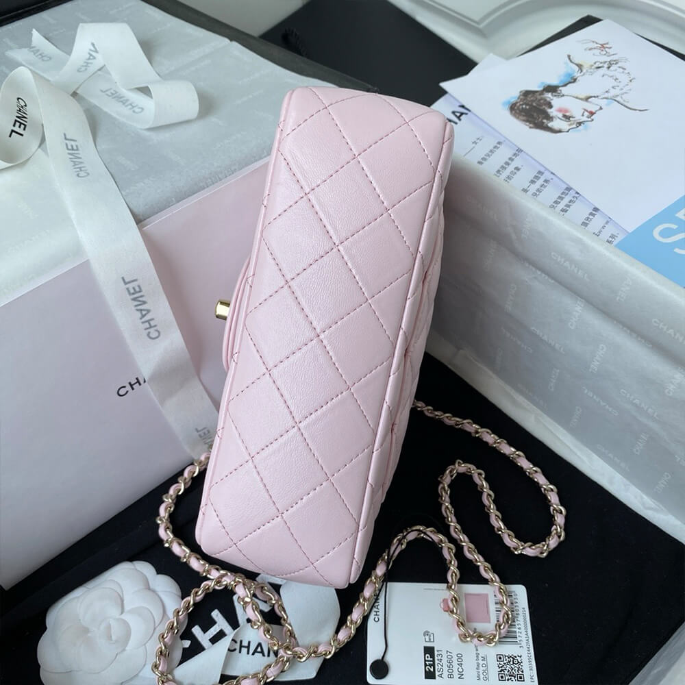CHANEL Mini Classic Handbag With Top Handle
