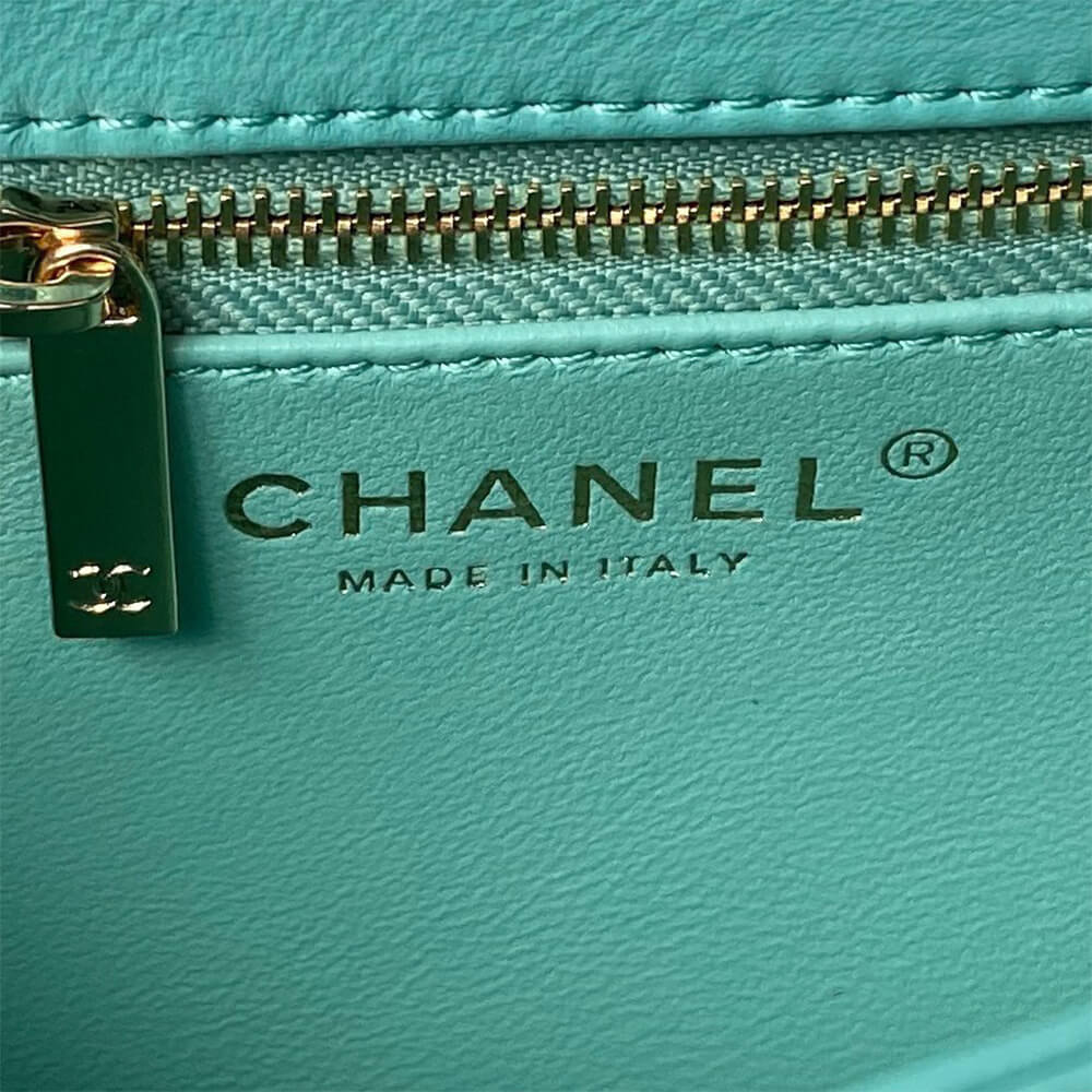 CHANEL Mini Flap Bag with Top Handle(HIGH-END GRADE)