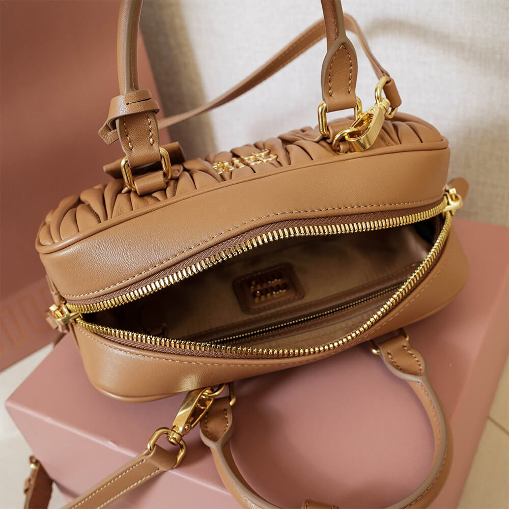 MIUMIU Medium Arcadie matelasse nappa Bag(HIGH-END GRADE)