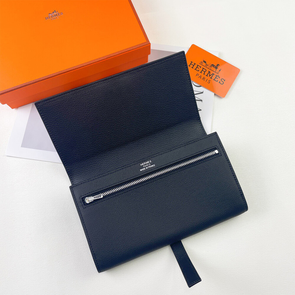 HERMES New H Passant Toutenmain wallet(HIGH-END GRADE)