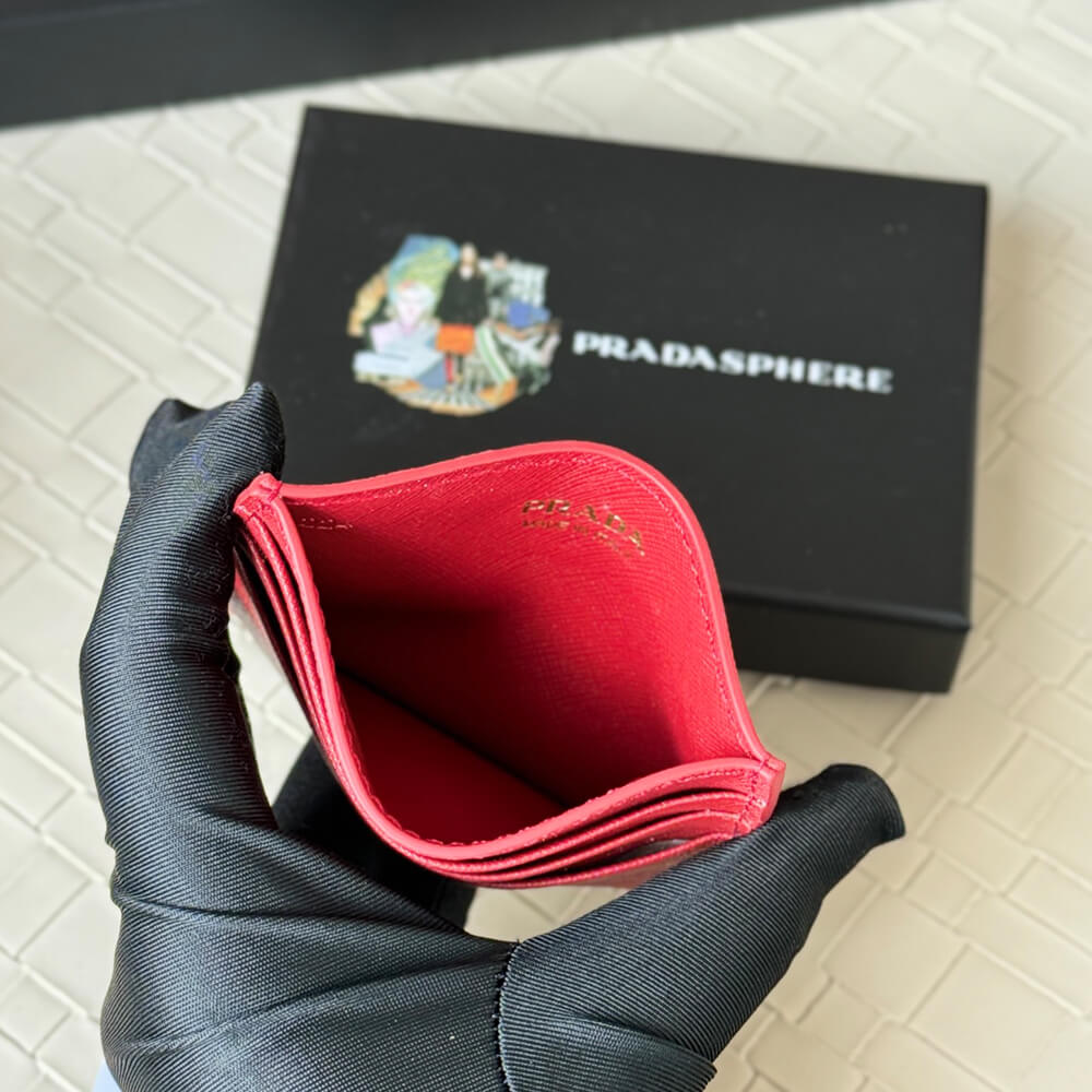 Prada Saffiano Leather Card Holder